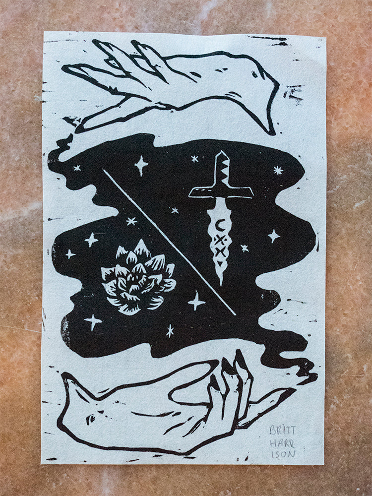 'The Dance of the Dagger and the Lotus' Print