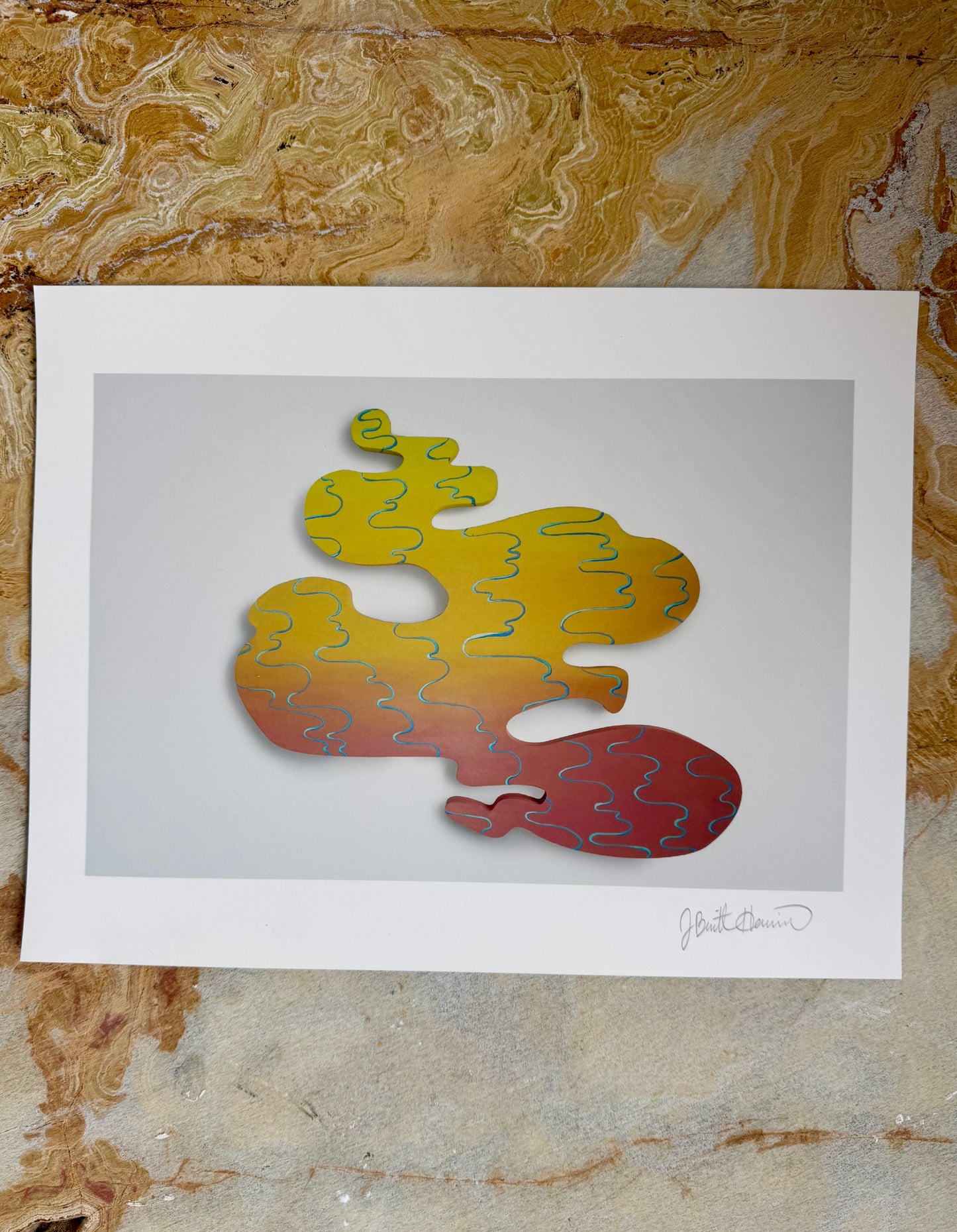 We Felt It Was Real, Yet We Were Naked In The Sand Print