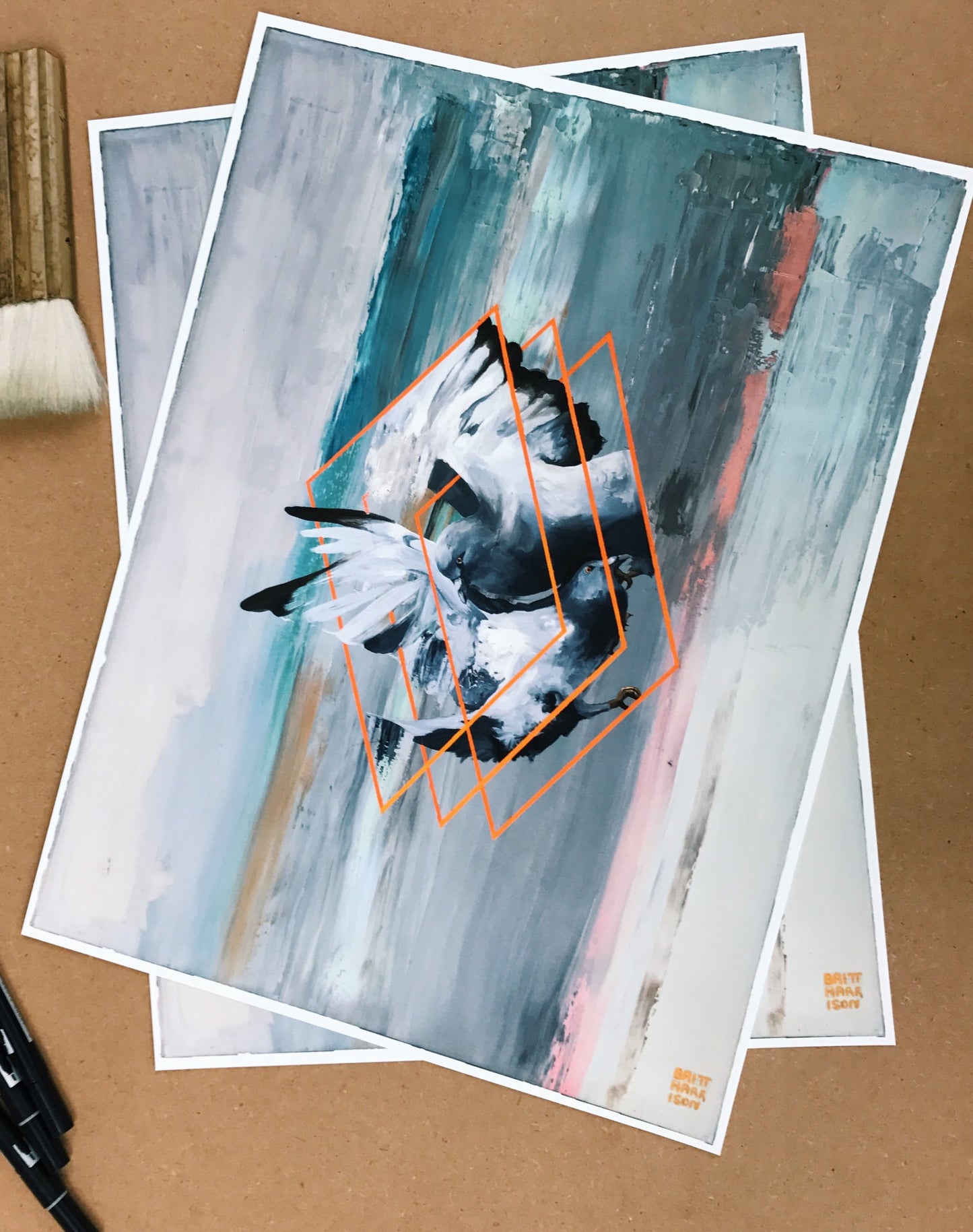 'Through the Hole in the Pillow' Print