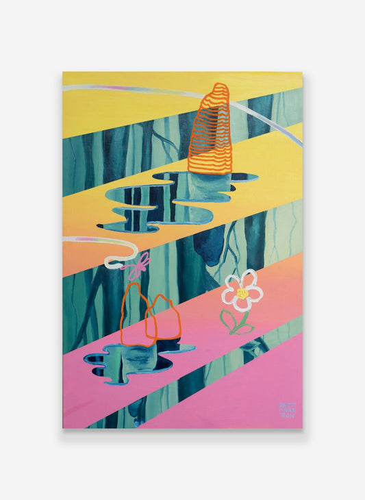 A Buzzing Over Still Waters Print