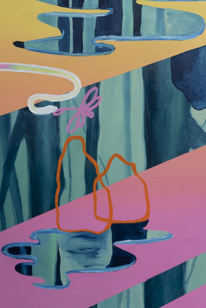 A Buzzing Over Still Waters Print