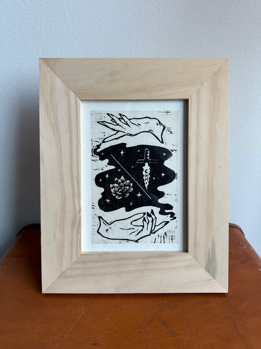 'The Dance of the Dagger and the Lotus' Print